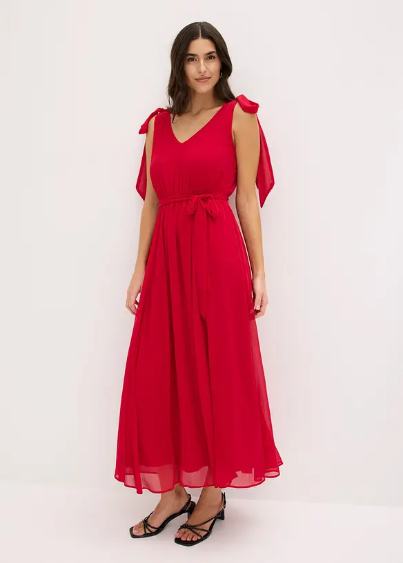 Robe en mousseline nou&eacute;e sur les &eacute;paules, bonprix