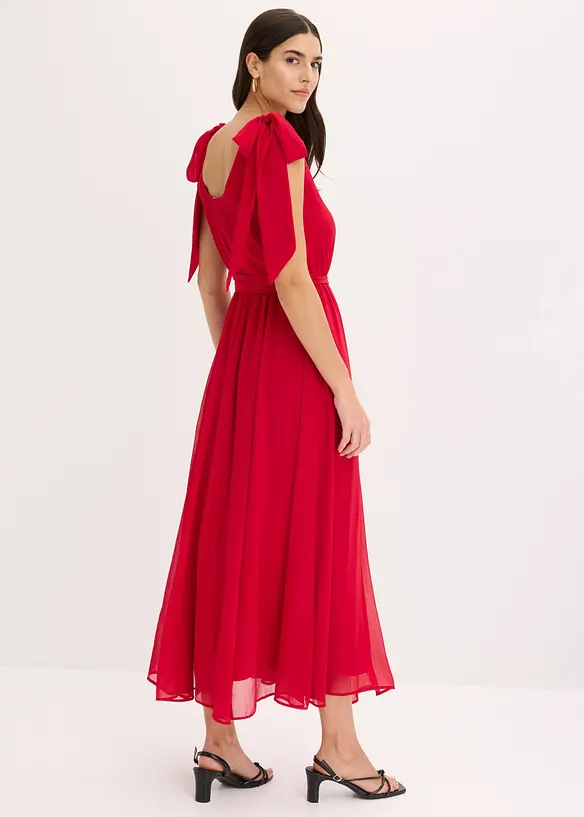 Robe en mousseline nou&eacute;e sur les &eacute;paules, bonprix