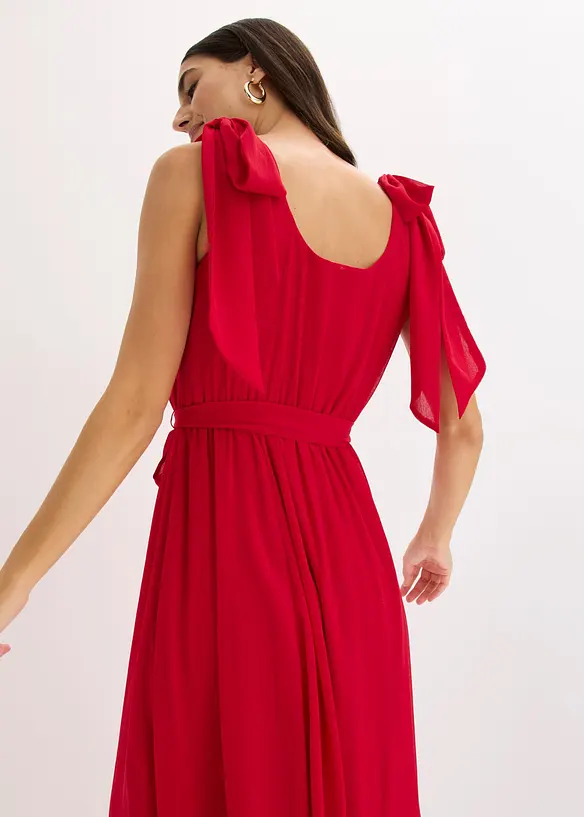 Robe en mousseline nou&eacute;e sur les &eacute;paules, bonprix