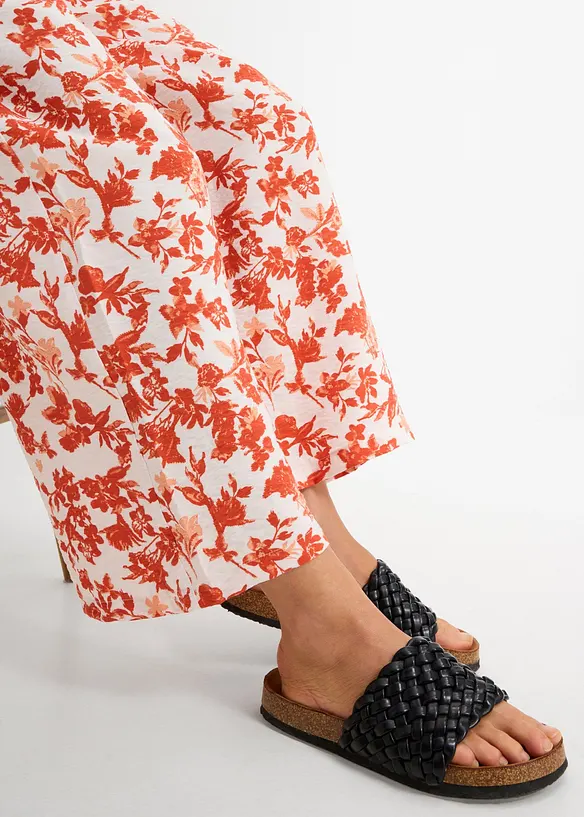 Jupe-culotte fluide en viscose m&eacute;lang&eacute;e, bonprix