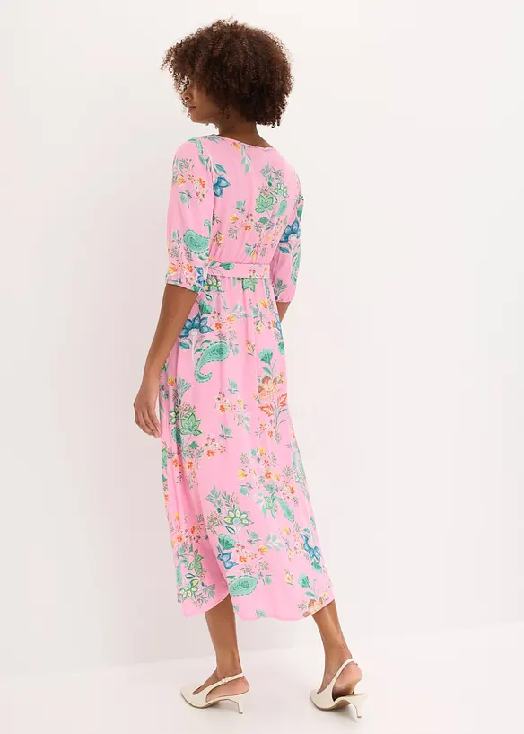 Robe midi en viscose fluide, bonprix