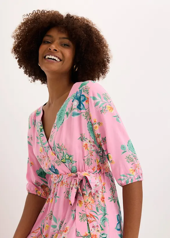 Robe midi en viscose fluide, bonprix