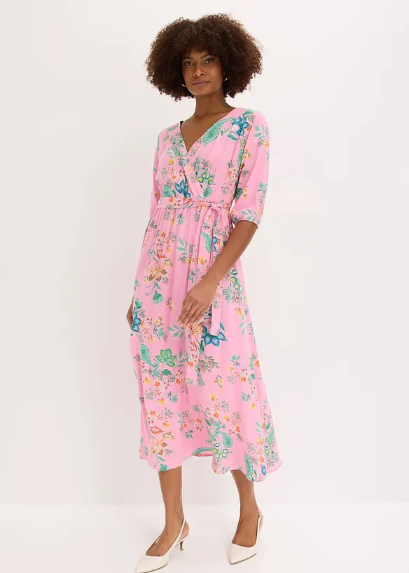 Robe midi en viscose fluide, bonprix