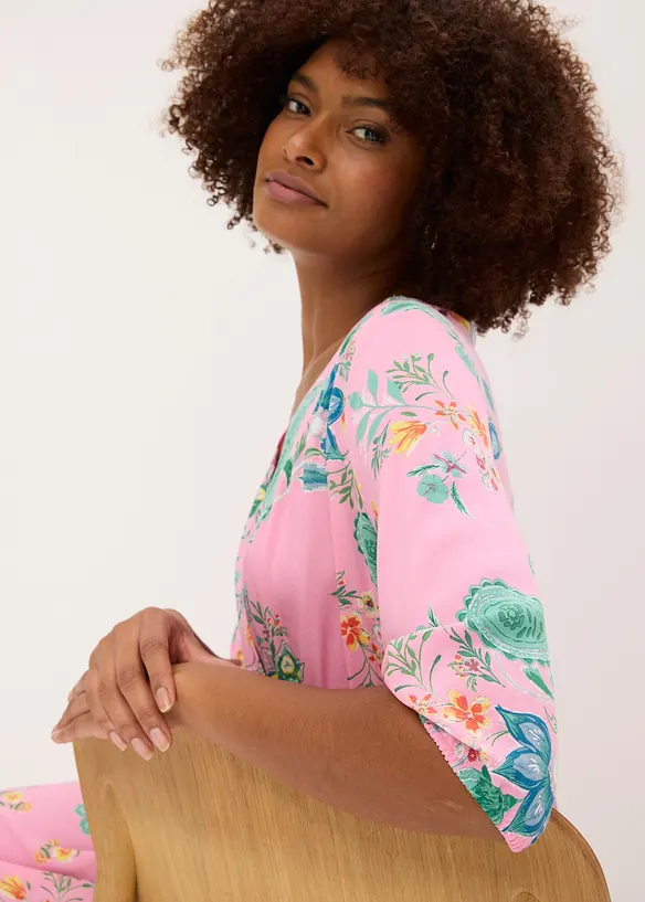 Robe midi en viscose fluide, bonprix