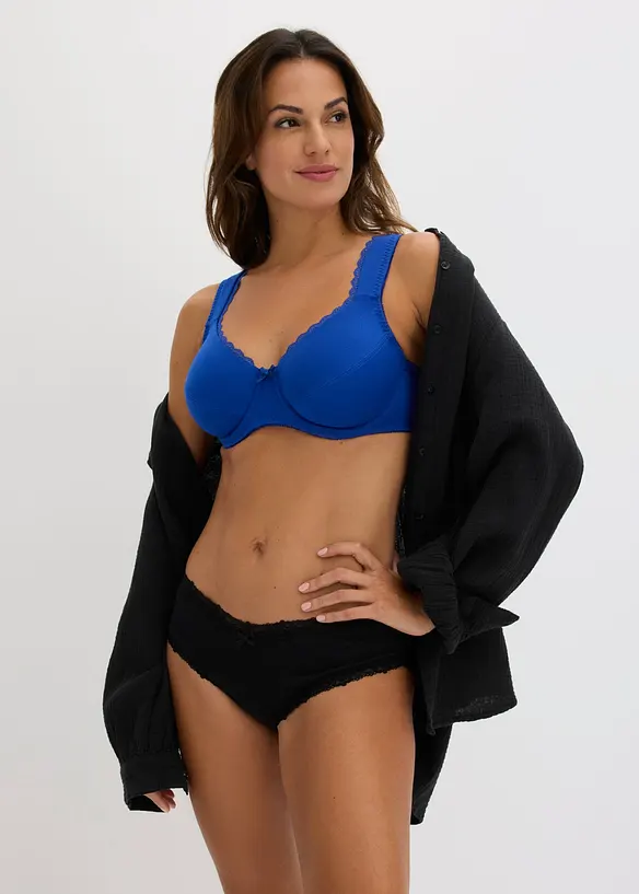 Lot de 3 soutiens-gorge coton &agrave; armatures, bonprix