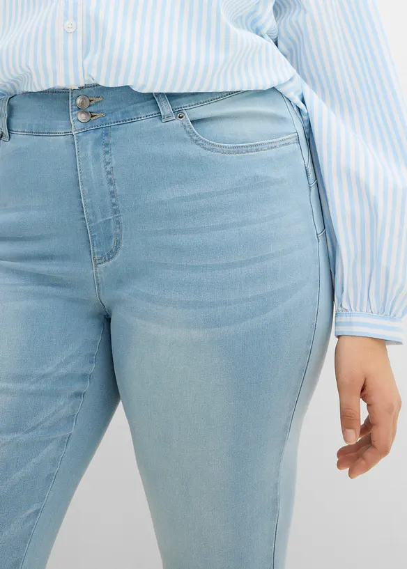 Jean bootcut taille mi-haute, sculptant, bonprix