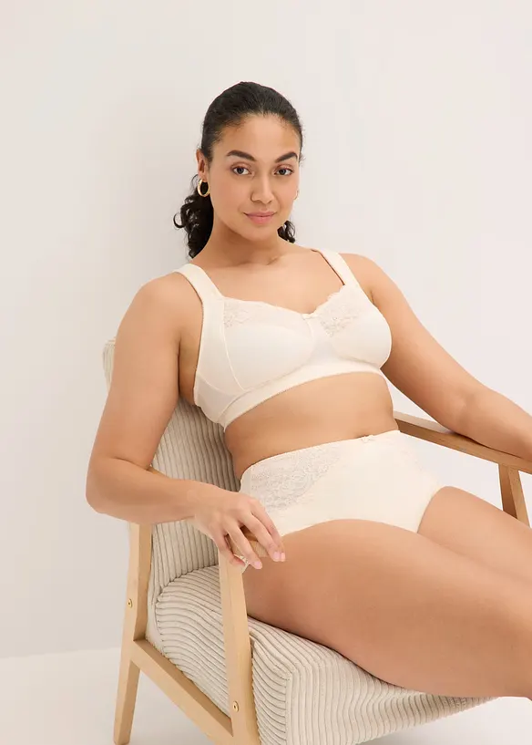 Soutien-gorge grand maintien sans armatures, bretelles rembourr&eacute;es, bonprix