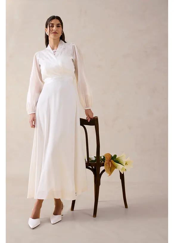 Bol&eacute;ro en tulle fin avec d&eacute;tail &agrave; nouer, bonprix