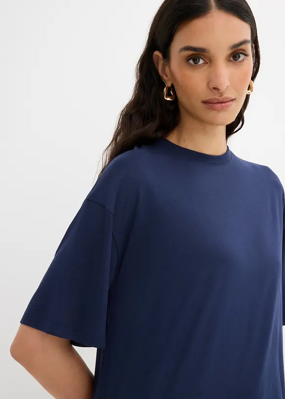 T-shirt doux en modal m&eacute;lang&eacute;, bonprix