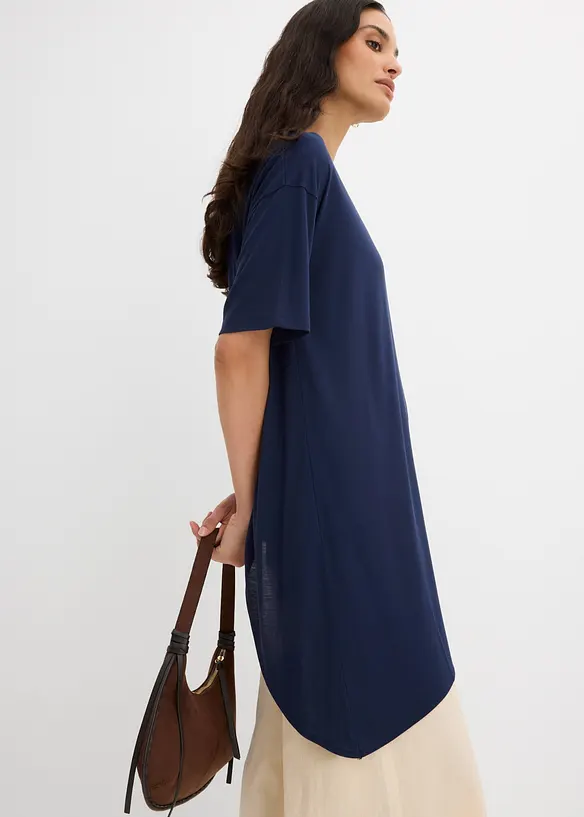 T-shirt doux en modal m&eacute;lang&eacute;, bonprix