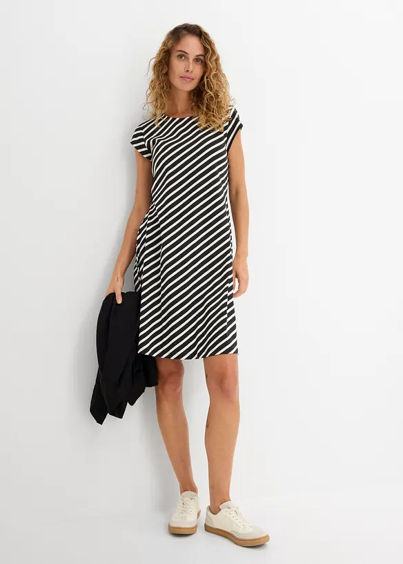 Robe cintr&eacute;e en jersey, bonprix