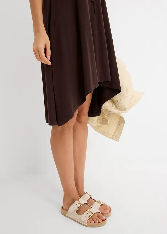 Robe en jersey &agrave; la&ccedil;age, bonprix