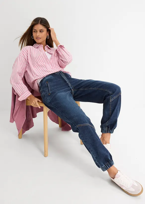 Jegging taille mi-haute, extensible, bonprix