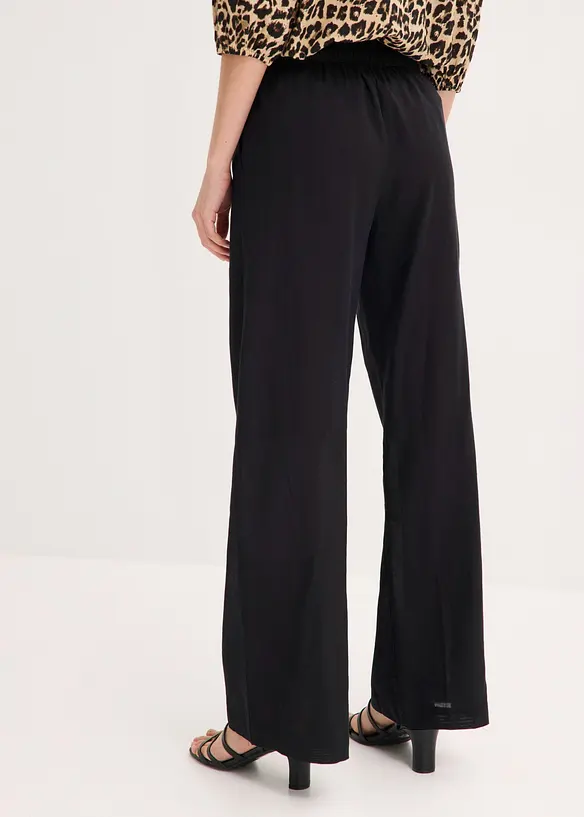 Pantalon palazzo en mati&egrave;re l&eacute;g&egrave;re et a&eacute;rienne, bonprix