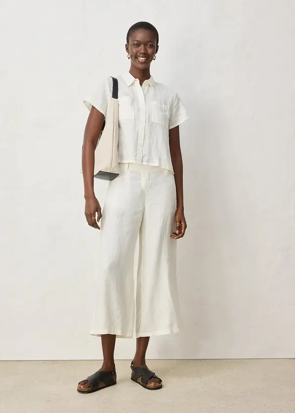 Jupe-culotte 100% lin, bonprix