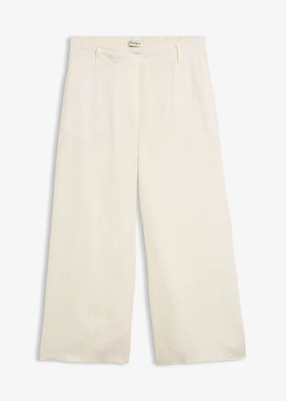 Jupe-culotte 100% lin, bonprix