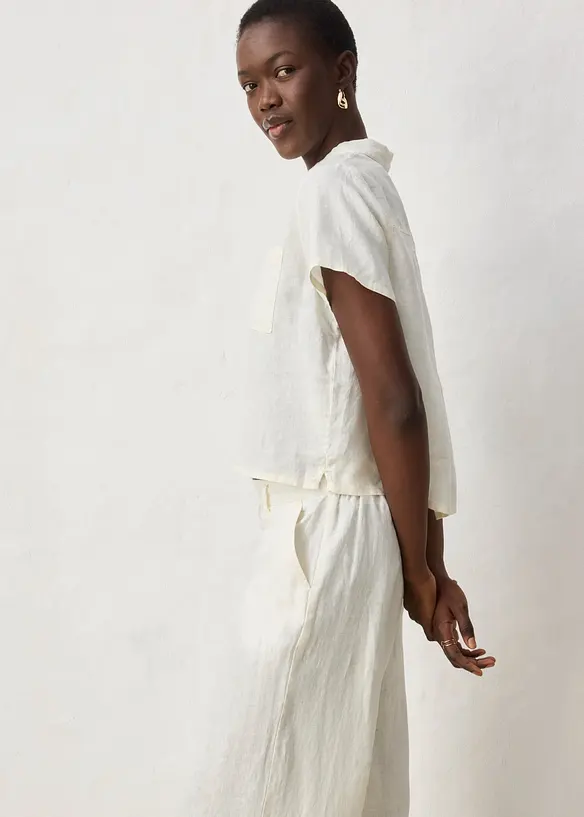 Jupe-culotte 100% lin, bonprix