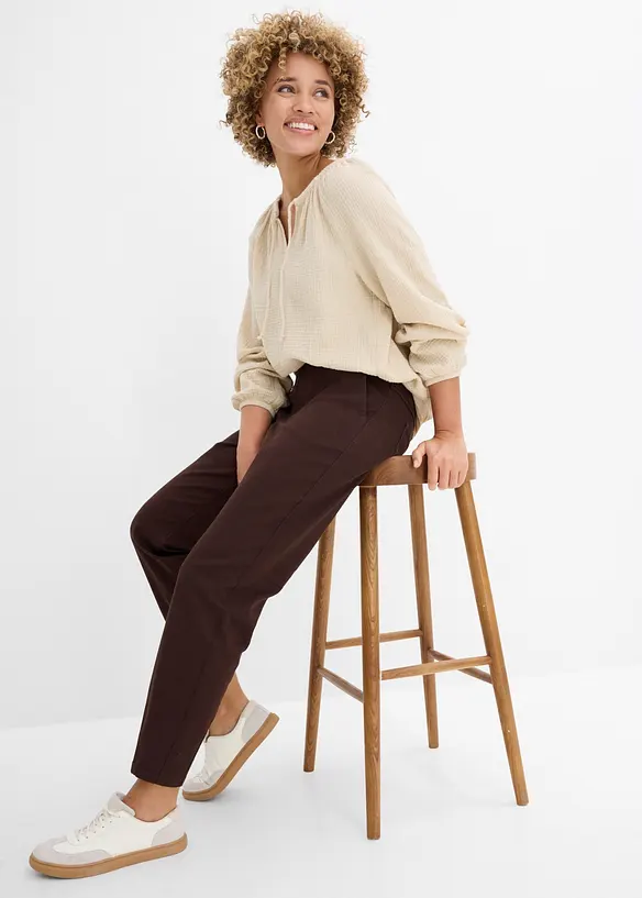 Pantalon ballon en twill, bonprix