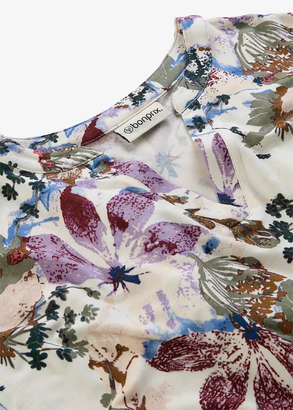 Tunique &agrave; manches courtes en viscose fluide, bonprix