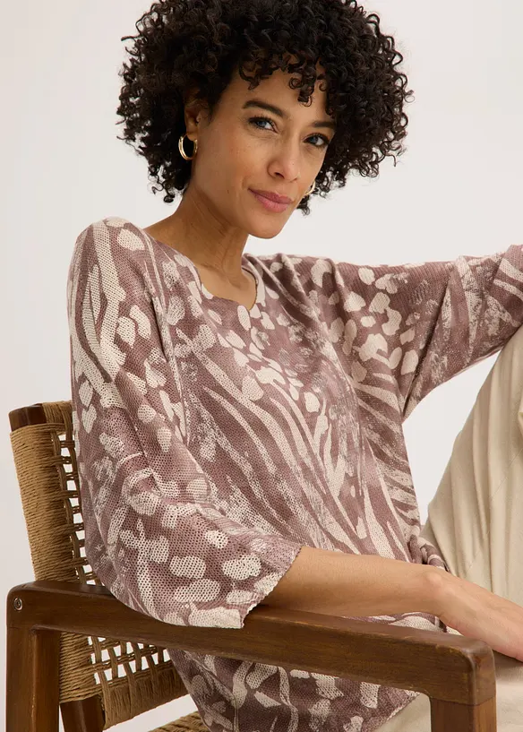 Pull  &agrave; manches chauve-souris, bonprix