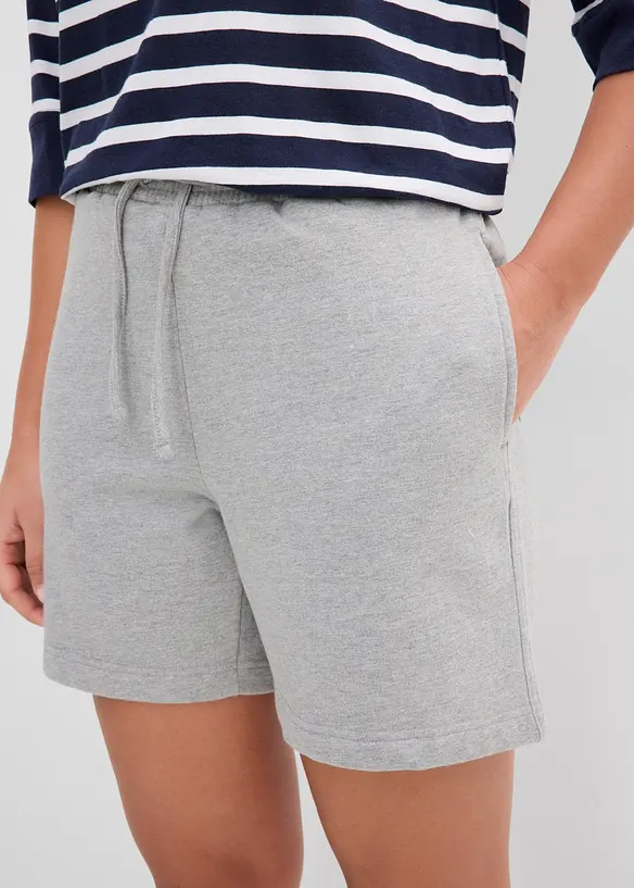 Short en sweat 100% coton, bonprix