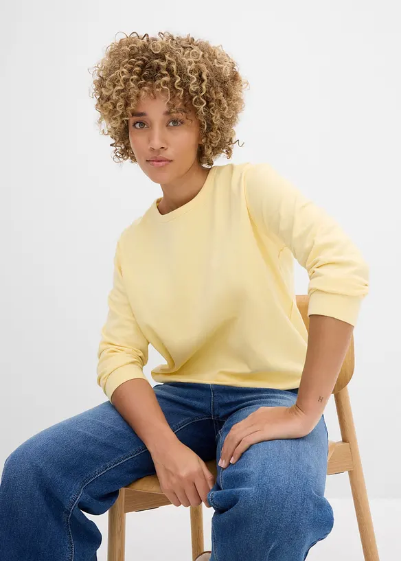 Sweat 100% coton, bonprix