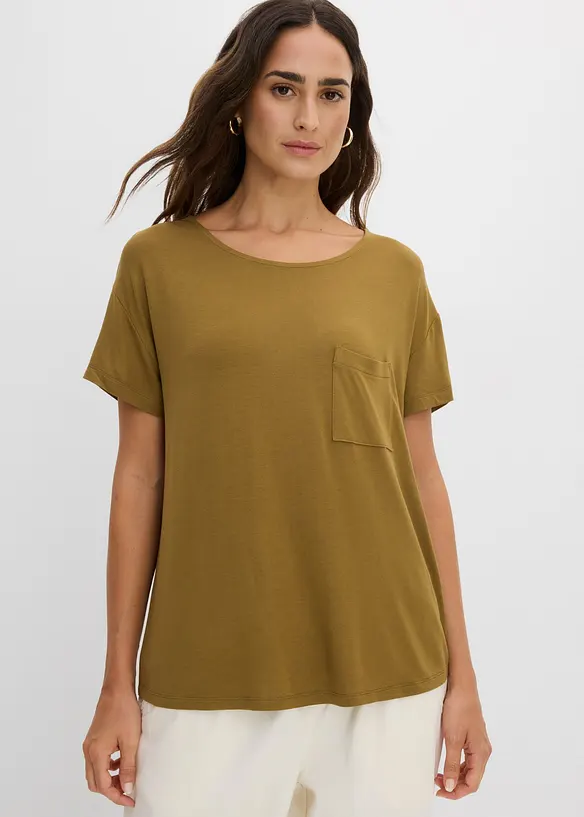 T-shirt doux en viscose extensible, bonprix