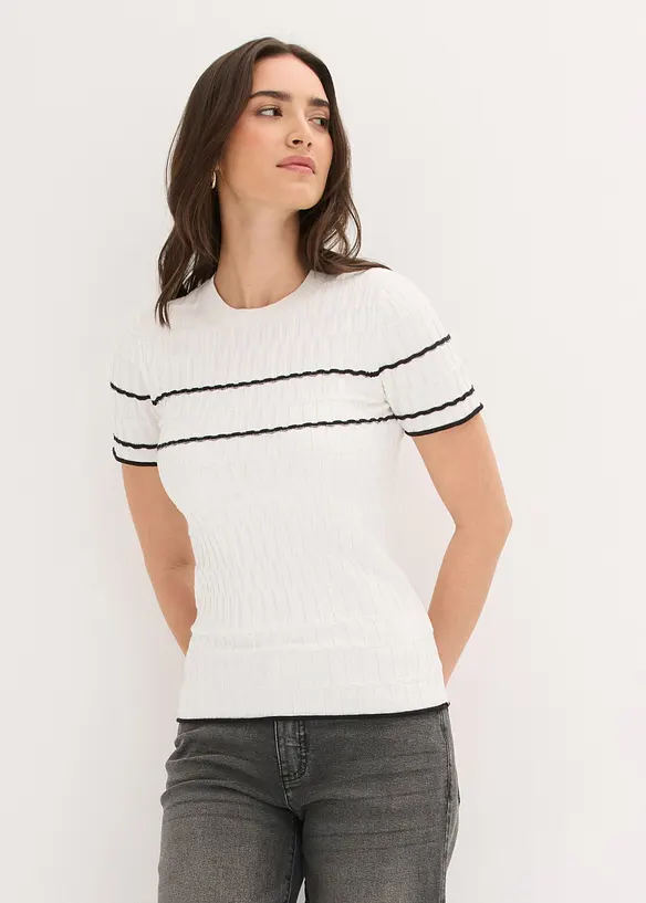 Pull &agrave; manches courtes, bonprix