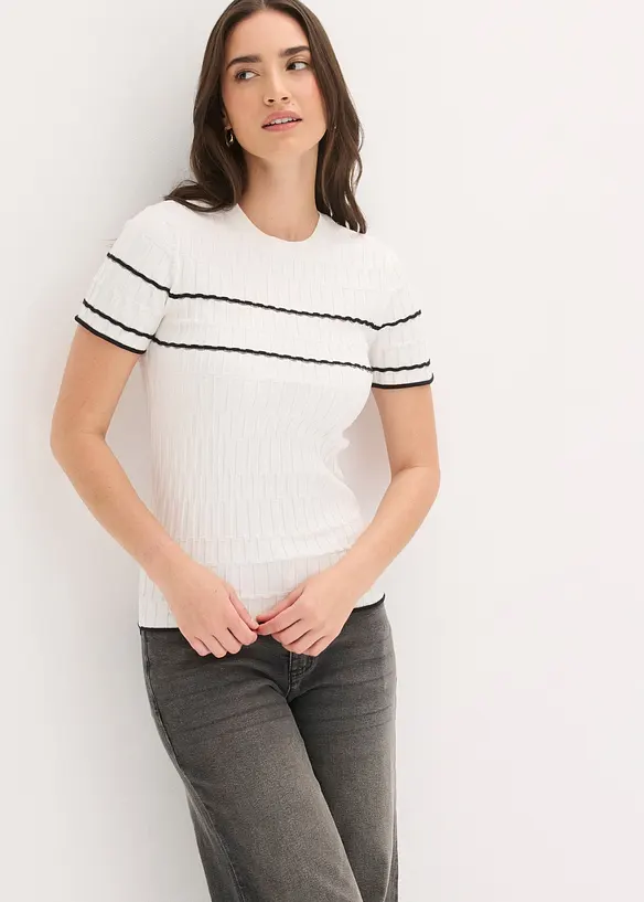 Pull &agrave; manches courtes, bonprix