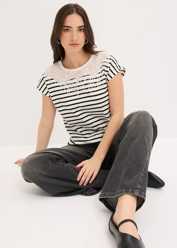 T-shirt en viscose extensible, bonprix