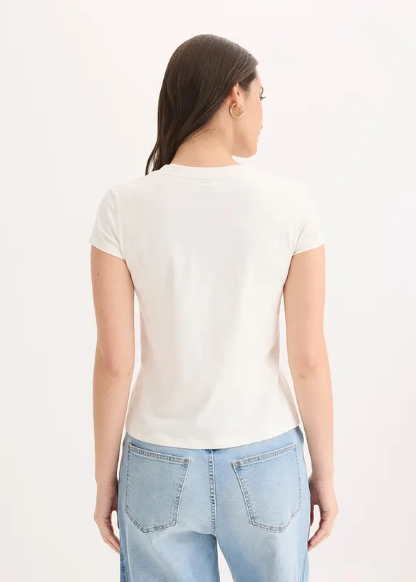 T-shirt en coton extensible, bonprix