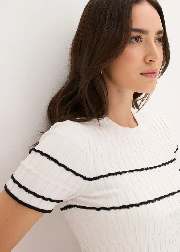 Pull &agrave; manches courtes, bonprix