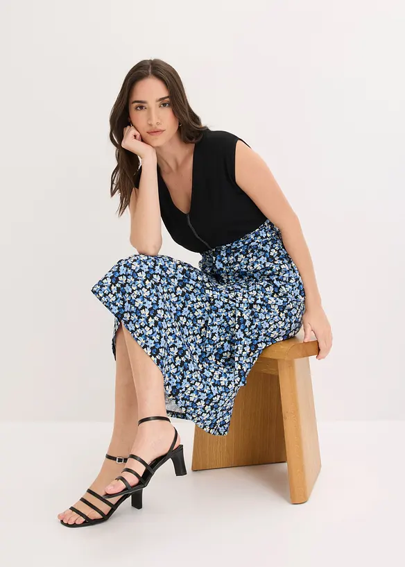 Robe midi en jersey viscose, bonprix