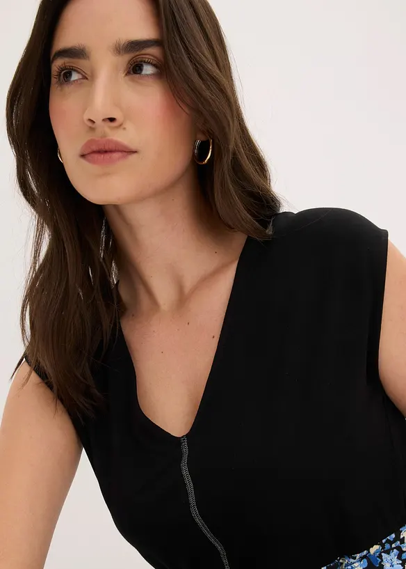 Robe midi en jersey viscose, bonprix