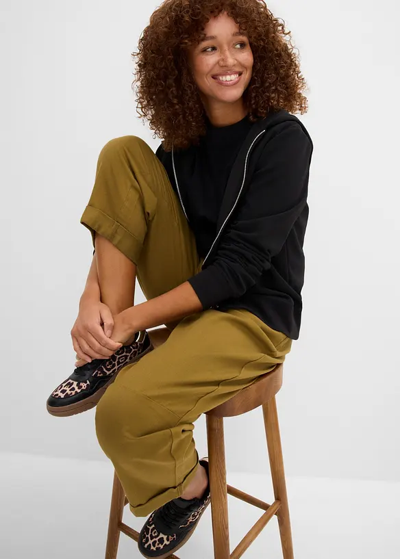 Pantalon ballon 100% coton, bonprix