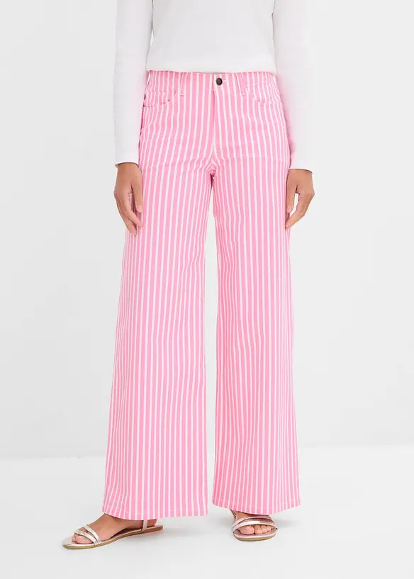 Pantalon en twill de coton extensible, bonprix