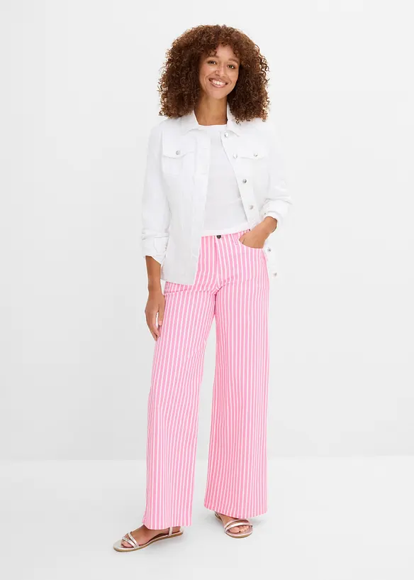 Pantalon en twill de coton extensible, bonprix