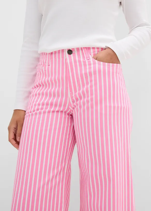 Pantalon en twill de coton extensible, bonprix