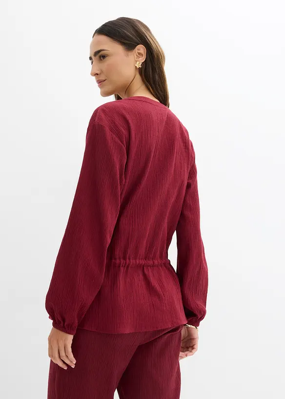 Blouse &agrave; effet froiss&eacute;, bonprix