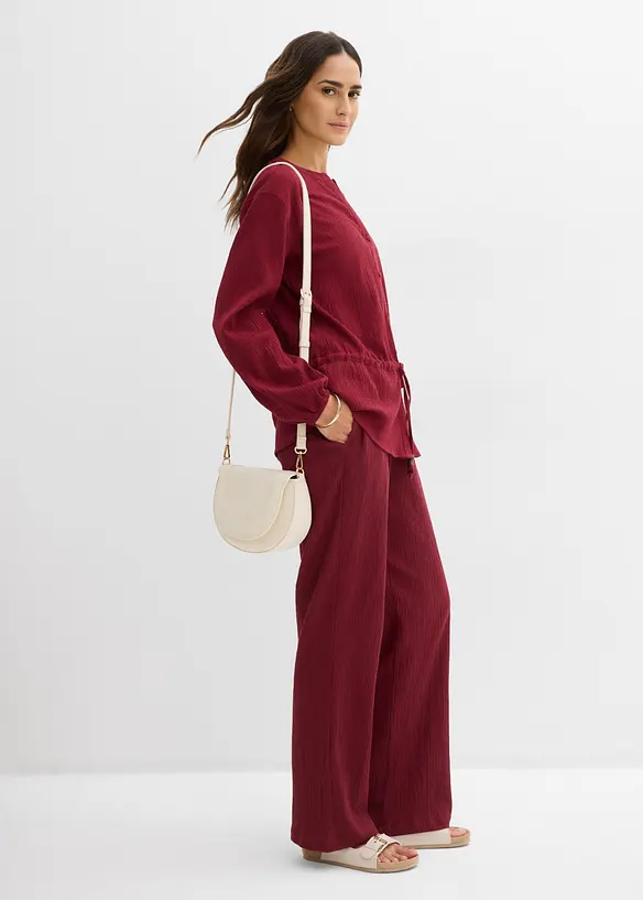 Blouse &agrave; effet froiss&eacute;, bonprix