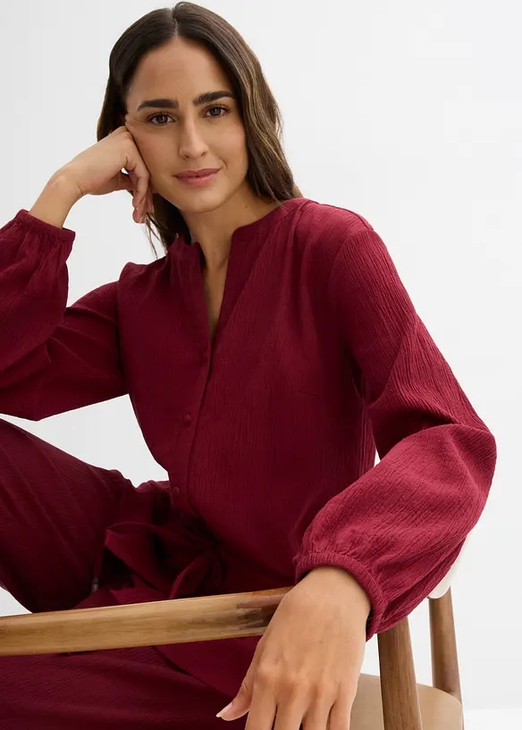 Blouse &agrave; effet froiss&eacute;, bonprix