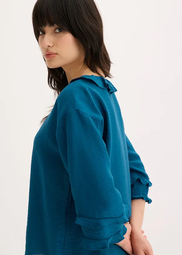 Blouse boh&egrave;me en  fine viscose m&eacute;lang&eacute;e, bonprix