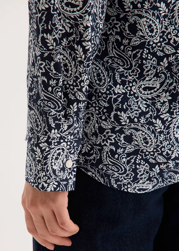 Chemisier en fine viscose m&eacute;lang&eacute;e, bonprix