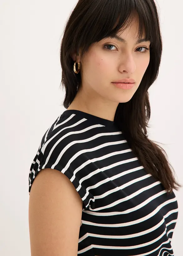 T-shirt avec drap&eacute;, bonprix