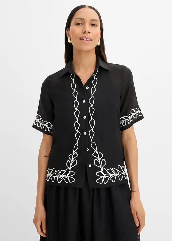 Blouse &agrave; broderies, bonprix