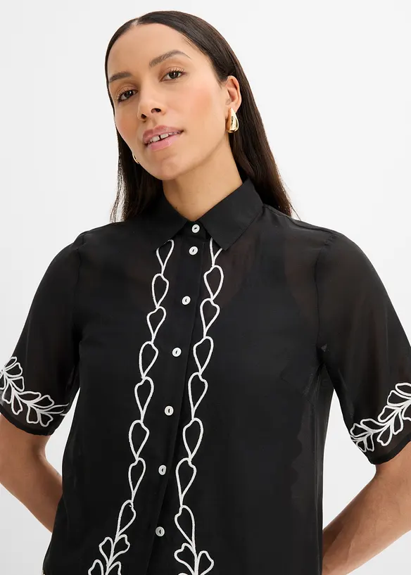 Blouse &agrave; broderies, bonprix