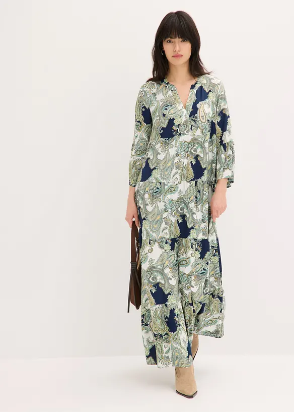 Robe longue et fluide en viscose, bonprix