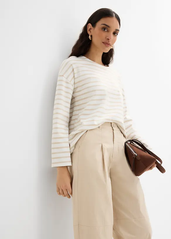 Pantalon ballon large et l&eacute;ger, bonprix