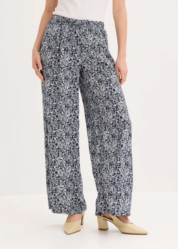 Pantalon &agrave; taille &eacute;lastiqu&eacute;e, bonprix