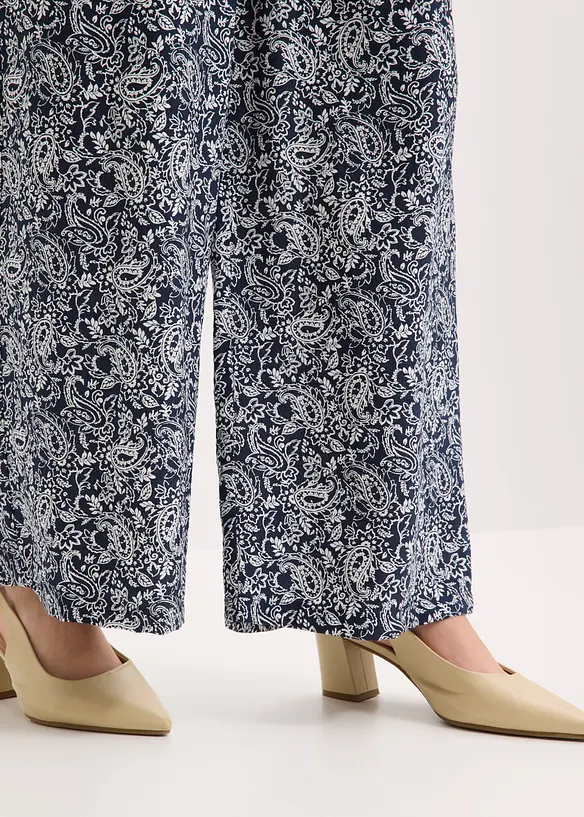 Pantalon &agrave; taille &eacute;lastiqu&eacute;e, bonprix